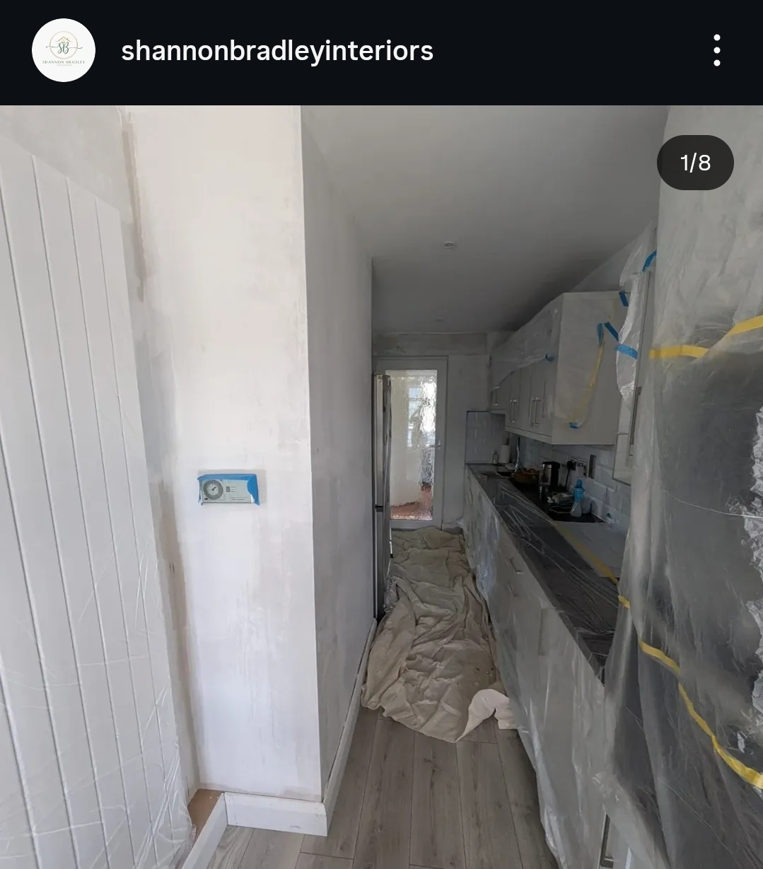 Before: Galley kitchen