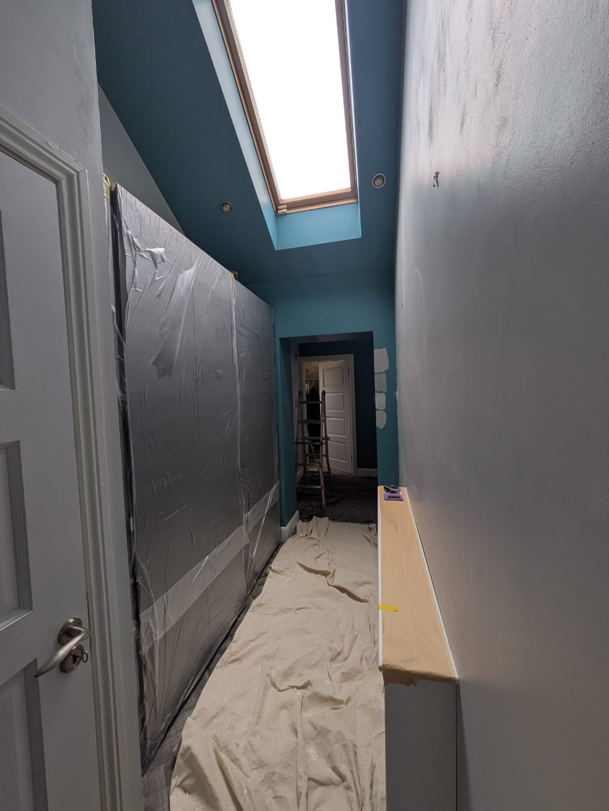 Before: Hallway skylight detail